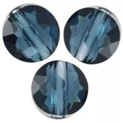 Perles rondes plates - 6 mm - Thin Round  PureCrystal 5034 - Montana x6