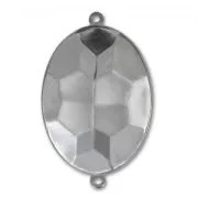 Serti intercalaire à coller pour cabochon PureCrystal 4127 30x22 mm - Rhodié x1