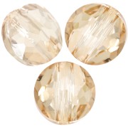 Perles rondes plates - 6 mm - Thin Round  PureCrystal 5034 - Crystal Golden Shadow x6|raw }}