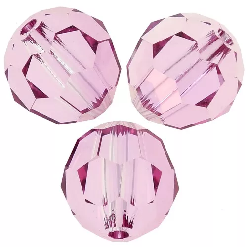 Perles rondes PureCrystal 5000 4 mm - Dark Rose x20