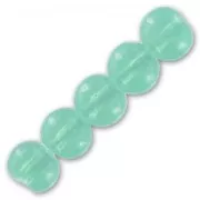 Rondes imitation jade 4 mm Aqua x50