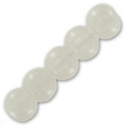 Rondes imitation jade 4 mm Blanc x50