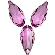 Gouttes PureCrystal 6010 11x5.5 mm - Dark Rose x4|raw }}