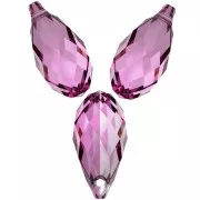 Gouttes PureCrystal 6010 11x5.5 mm - Dark Rose x4
