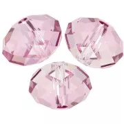 Perle ronde aplatie PureCrystal 5040 8 mm - Dark Rose x1