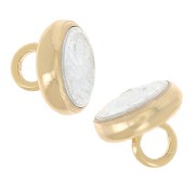 Fermoir aimanté 9x6 mm - Doré à l'or fin x1