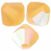 Perles toupies Preciosa - Rondelle Bead 6 mm - Topaz AB Matt x12