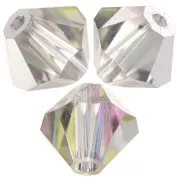 Perles toupies Preciosa - Rondelle Bead 6 mm - Crystal Vitrail Light x12