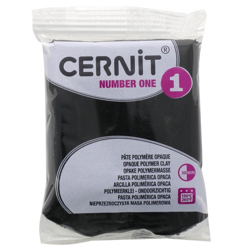 Pâte Cernit Number One Opaque 56gr Noir (n°100)