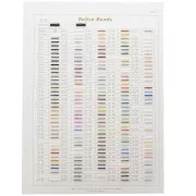 Nuancier Miyuki Delica 11/0 - Vol.1 et Vol.2 - Planches 1 à 7