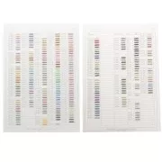 Nuancier Miyuki Delica 11/0 - Vol.1 et Vol.2 - Planches 1 à 7