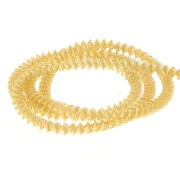 Cannetille spirale frisée 3.1 mm pour broderie - création broches - Doré x3