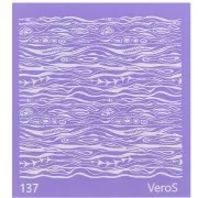 Silk Screen VeroS pour pâte polymère 90x90 mm - Motif Ethnique n°137 x1