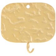 Pendentif intercalaire rectangle 19x20 mm - Acier inoxydable 316L Doré x2|raw }}