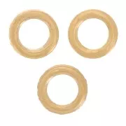 Anneaux fermés plats 5x0.7 mm - Acier inoxydable 304L Doré x10