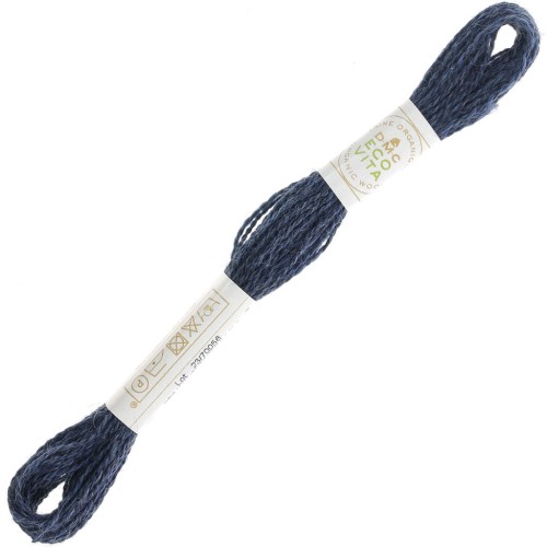 Fil de laine organique DMC Eco Vita 360 - Bleu jean (612) x16m