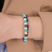 Perles Rondes facettées 4mm en pierre gemme Sodalite x20