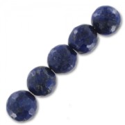 Perles Rondes facettées 10 mm en pierre gemme Lapis Lazuli x5|raw }}