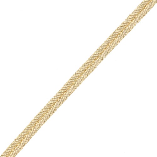Soutache Le Fil - fabrication italienne 3.5 mm - Doré x1m