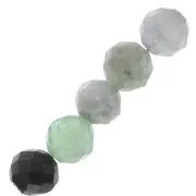 Perles Rondes facettées 6 mm pierre gemme Fluorite x15