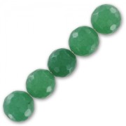 Perles Rondes facettées 10 mm en pierre gemme Aventurine x5|raw }}