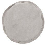 Coussin de gravure en cuir de daim rond 17 cm Gris x1|raw }}