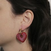 Créoles rondes 21 mm - Fil 2.5 mm - Acier inoxydable 304L Doré x2