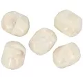 Perle baroque irrégulière en résine opaque 19x15 mm - Crème marbré x1