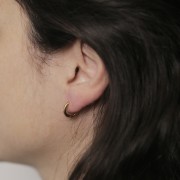 Créoles rondes 12 mm - Fil 2 mm - Acier inoxydable 304L Doré x20