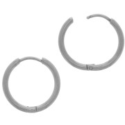 Créoles rondes 18 mm - Fil 2 mm - Acier Inoxydable 304 x20|raw }}