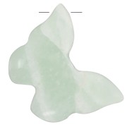 Pendentif papillon 13x18 mm en pierre gemme - Amazonite x1|raw }}