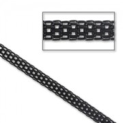 Chaîne maille résille 3,2 mm Noir x1,2m