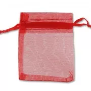 Sachets Organza 70x90 mm Rouge x20