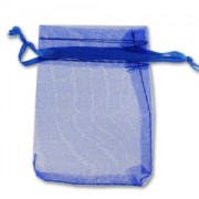 Sachets Organza 70x90 mm Bleu x20