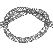 Résille tubulaire 4 mm Noir x 4 m