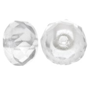 Crystal - Donuts 7x4 mm Crystal x25 Donuts 7x4 mm Crystal x25