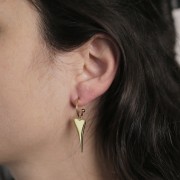 Pendentif coeur 28x10 mm - Doré à l'or fin x1