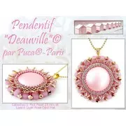 Perles en verre Lipsi® par Puca® 4x6 mm - Light Rose Opal Mat x10g