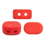 Perles en verre Lipsi® par Puca® 4x6 mm - Opaque Light Red Coral Mat x10g|raw }}