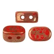 Perles en verre Lipsi® par Puca® 4x6 mm - Opaque Light Coral Bronze x10g