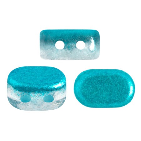 Perles en verre Lipsi® par Puca® 4x6 mm - Ice Slushy Blue Curacao x10g