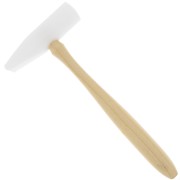 Marteau nylon double tête ronde et biseautée x1