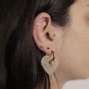 Créoles rondes 18 mm - Fil 3 mm - Acier inoxydable 304L x2