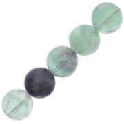 Perles Rondes 10 mm pierre gemme Fluorite x5|raw }}