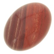 Cabochon ovale 18x13 mm Jaspe Rouge|raw }}