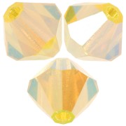Perles toupies Preciosa - Rondelle Bead 6 mm - Citrine AB 2X x12