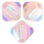 Perles toupies Preciosa - Rondelle Bead 6 mm - Pink Sapphire AB 2X x12