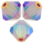 Perles toupies Preciosa - Rondelle Bead 6 mm - Amethyst AB 2X x12|raw }}