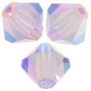 Perles toupies Preciosa - Rondelle Bead 6 mm - Violet AB 2X x12|raw }}