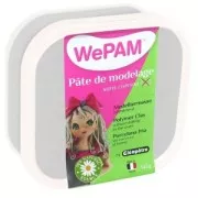 Pâte de modelage sans cuisson WePam Argent x145gr